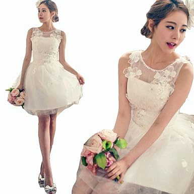 Amazon Jutaopin 白 ワンピース 激安 花嫁 結婚式 二次会 豪華