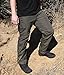 LAPG Men's Urban Ops Tactical Pants, Gusseted Crotch Lightweight Cargo Pants, Elastic Waistband Ripstop Work Pants, Water & Stain Resistant Pants for Men, Navy, 36W x 30L