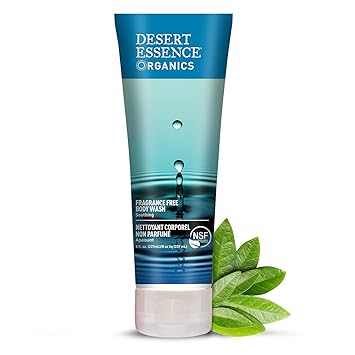 Desert Essence Fragrance Free Body Wash 8 Fl Ounce Soothing Cleanser Aloe Vera Calm Soothe Green Tea Antioxidants Refreshing May