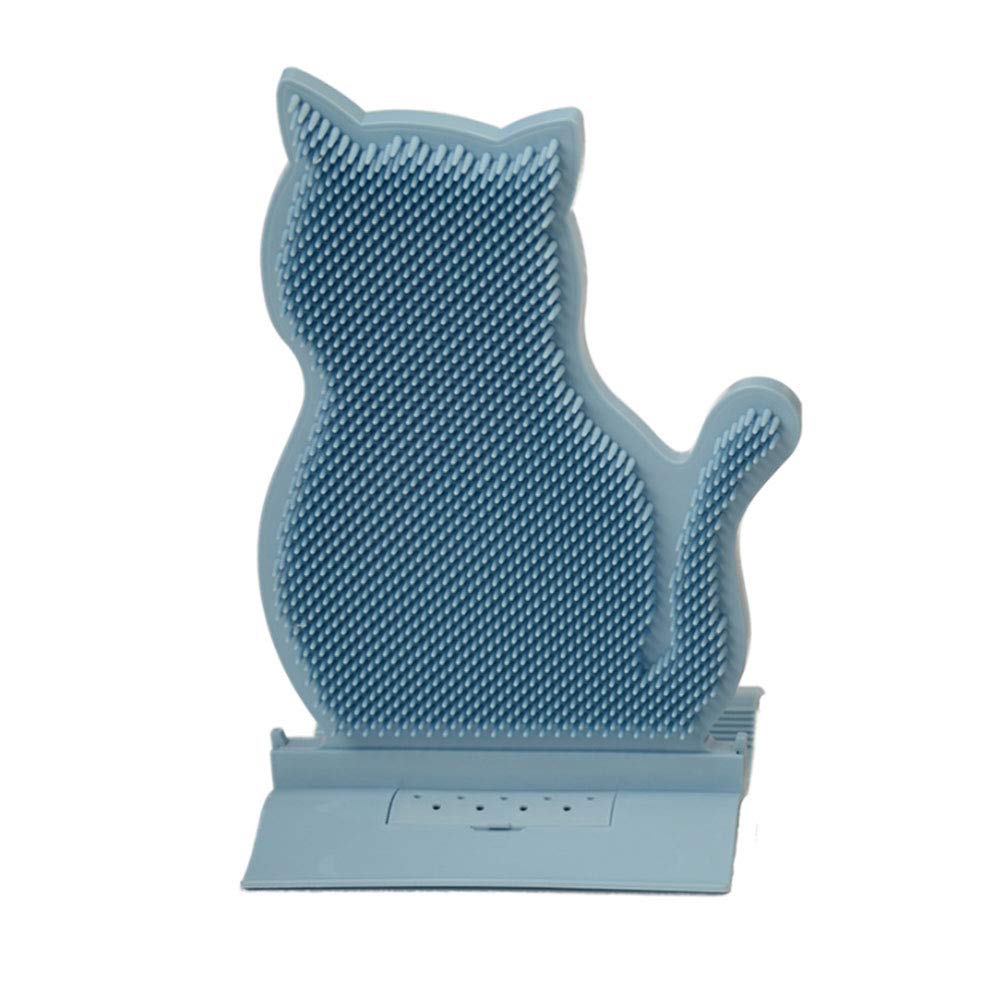 LIDEBLUE Cat Self Groomer with Cathip, Pet Massaging Brush Toy Cat & Dog Soft Scratcher Hair Trimming Brush for Pet Hair Grooming Comb Toy