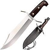 Cold Steel Wild WEST Bowie / 16" Overall / 10.75" Blade / 4.75MM Thick / 1090 Carbon Steel / 5.25" Rosewood Scales Handle/Bla