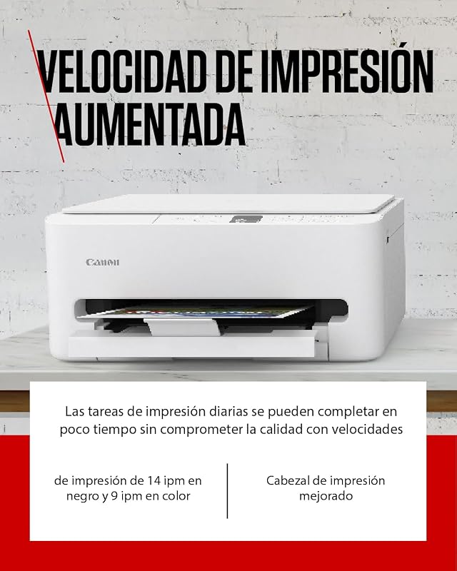 PIXMA TS6550I - Impressora tudo-em-um com conectividade Wi-Fi e ecrã OLED PIXMA Print Plan 1.42 - Inclui papel fotográfico A4 SG-201, 5 folhas