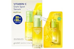 GOODAL Green Tangerine Vitamin C Serum - Advanced Version (2.02 Fl Oz (Pack of 2, Refill Included))