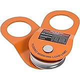 ORCISH 10T Snatch Block for Recovery Winch Towing Pulley Blocks Offroad Recovery Accessory22000lb Capacity(Orange)