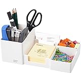 Comix 6 Components Desk Organizer,Office Desktop Organizer,White Desk Organizer(B2214 White)