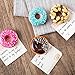 Huayoung Pack of 4 Lovely Doughnut Refrigerator Magnets Decorative Resin Refrigerator Magnets (4)