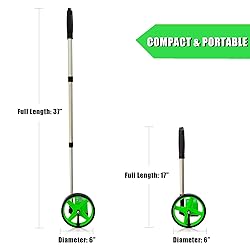 Zozen Measuring Wheel, Green 6Inch Measure