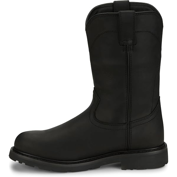 Amazon.com | Justin Men's Dorsal Stampede Boot Industrial, Onyx, 8