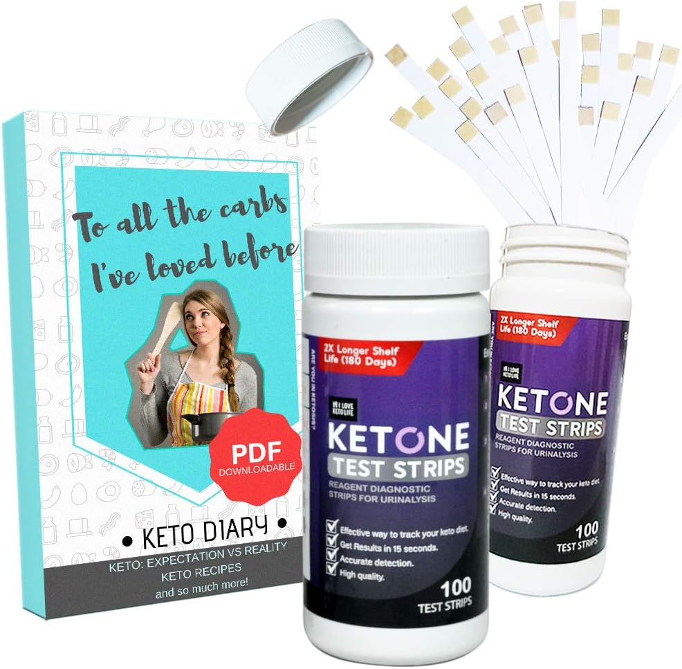 Keto Strips for Urine - Not a Ketone Blood Testing Strips - Measure and Get Fast Results - Ideal for Ketosis Diet, Diabetic, Low Carb Dieters - Pack of 200