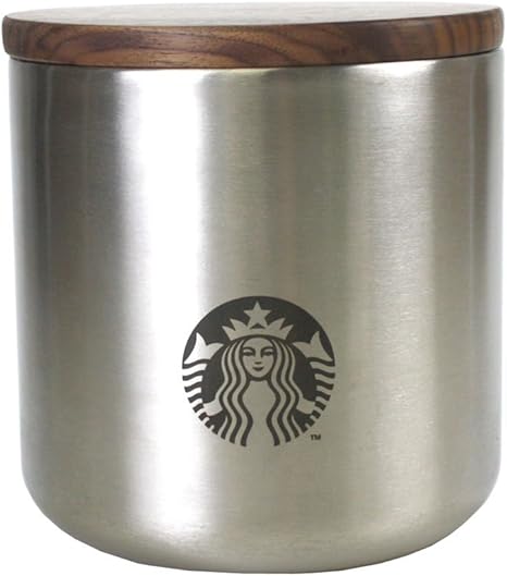 Amazon Starbucks スターバックス スタバ キャニスター 食器 女神 セイレーン ロゴキャニスターグレー インテリア 豆入れ コーヒースターバックス スタバ 並行輸入品 保存容器 キャニスター オンライン通販