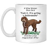 Funny Goldendoodle Coffee Coat Dog Mom Mug - Wise