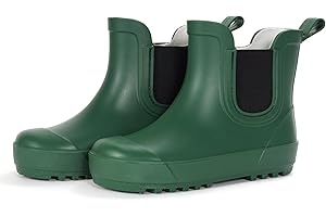 WILLPORT Toddler Rain Boots,Waterproof kids Chelsea Rain Boots for Boys and Girls