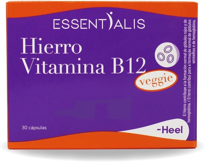 Hierro Vitamina B12 Veggie, 30 Cápsulas Veganas