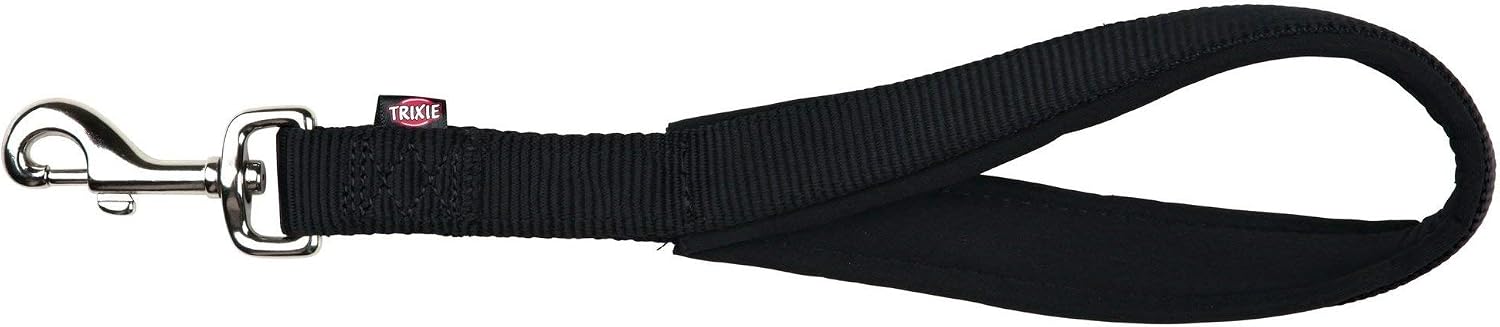Trixie Premium Short Dog Leash, Medium/X-Large, Black, M-XL: 30 cm/25 mm - Image 5