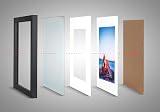 Scholar Tree Black 10x8 Photo Frames Set of 4 Wooden MDF with Passepartout view 5