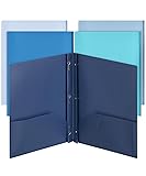 Mr. Pen- Plastic Folders with Pockets and Prongs, 5