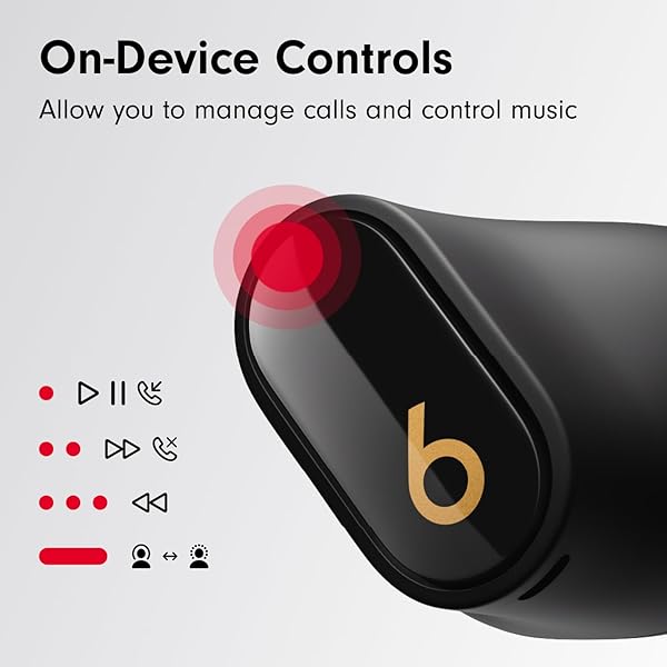 BEATS STUDIO BUDS + | TRUE WIRELESS NOISE CANCELLING EARBUDS, ENHANCED APPLE & ANDROID COMPATIBILITY, BUILT-IN MICROPHONE, SWEAT RESISTANT BLUETOOTH HEADPHONES, SPATIAL AUDIO – BLACK/GOLD