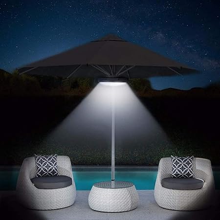 parasol with led lights and bluetooth
