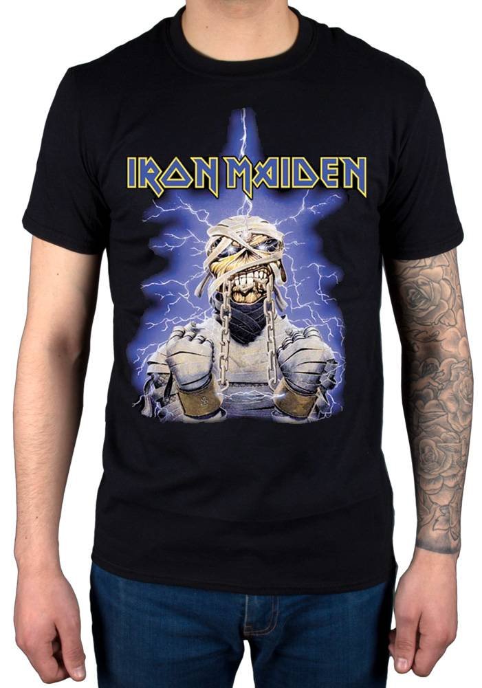 iron maiden powerslave mummy t shirt