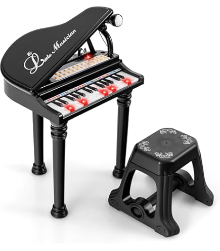 Amazon.com: Costzon Kids Piano, 31 Key Mini Grand Piano Toy