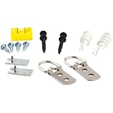 Hangman HDK 13-Piece Heavy-Duty D-Ring Picture-Hanging Kit, Multicoloured | Hardware, D- Hangers, Kits, Steel, Taiwan, Carded, 2 ct, Picture Hanging Hardware, D-Ring Hangers, Heavy-Duty Hangers