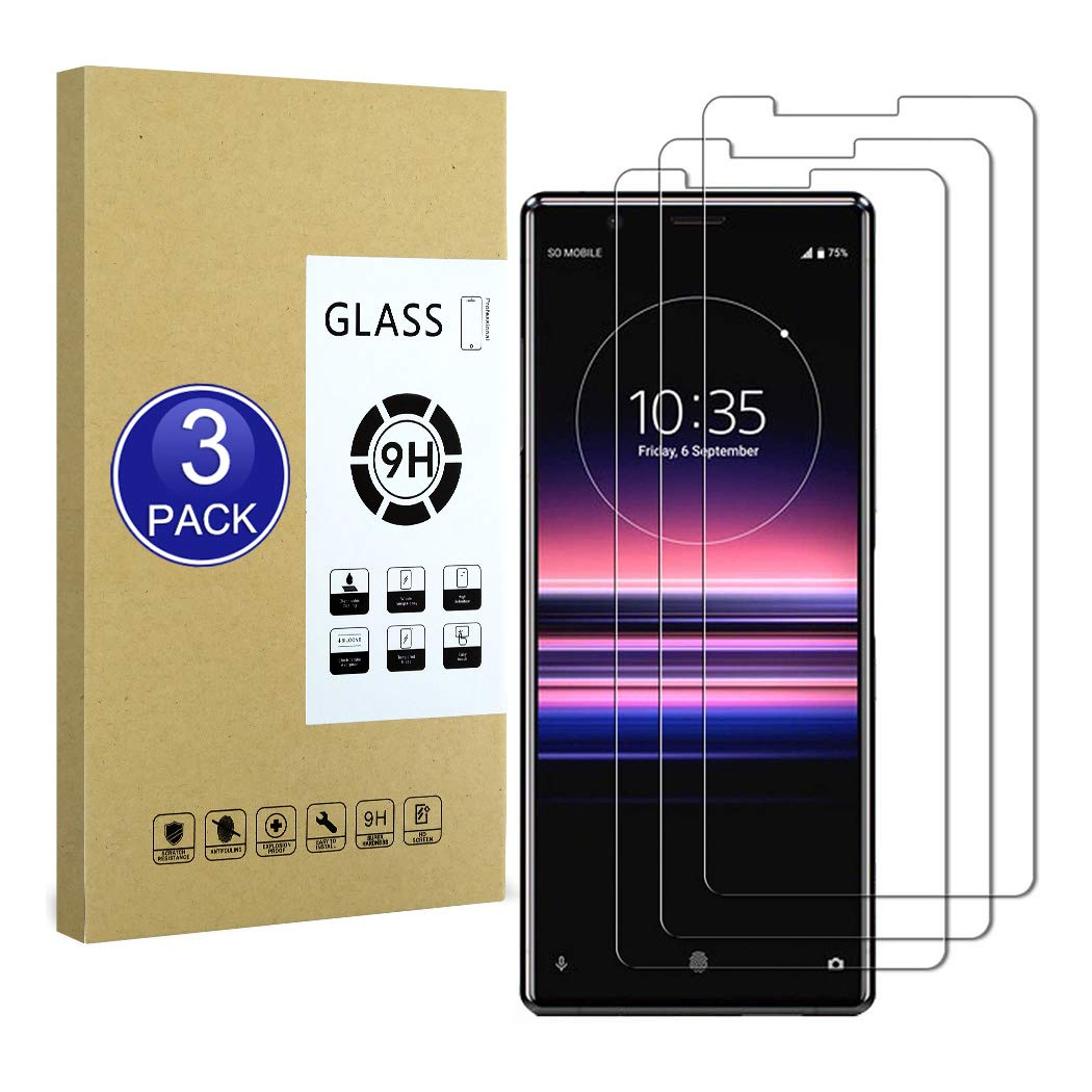 X-Dision [3 Pack Compatible with Sony Xperia 5 Screen Protector,2.5D Protect Film[9H Hardness,Case Friendly,Shatter-proof] Premium Accessories Tempered Glass Film