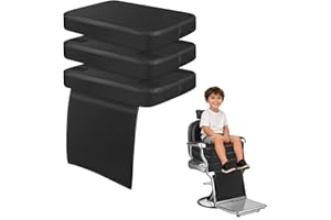 Barber Booster Seat for Kids, 18 x 13 x 6.7in 3-Layer Adjustable Children Salon Booster Seat for Hair Cutting with 45D High-D