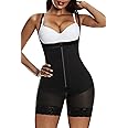 YIANNA Fajas Colombianas Shapewear for Women Tummy Control Body Shaper Butt Lifter Thigh Slimmer with Zipper Crotch
