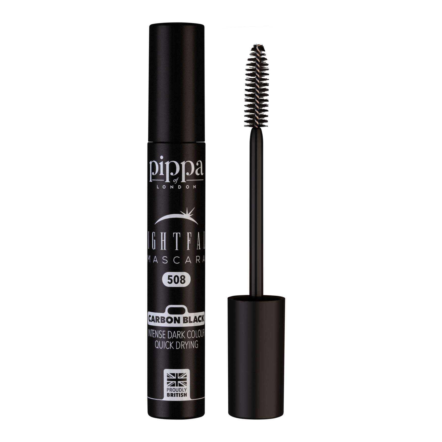 Pippa of London Nightfall Mascara Black 508 - Clump Free Lengthening and Volume Mascara