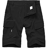 Toomett Mens Cargo Shorts Quick Dry Stretch Work Fishing Lightweight Breathable Outdoor Shorts for Hiking Tactical