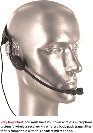 wireless headset microphone for public speaking
