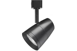 Juno Lighting 27K 80CRI PDIM UNF BL R600L G2 2700K 50W Equivalent Dimmable 9.5W LED Trac Head Optic, Adjustable Flood Gen 2, Black