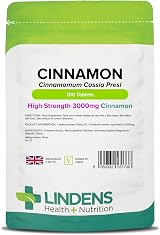 Lindens Cinnamon 3000mg 100 Tablets UK Made Vegan 30X Extract view 1