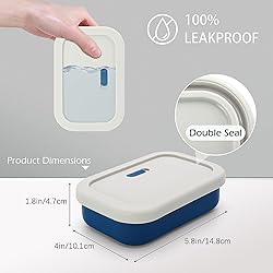 AIDIMMING Enhanced Leak Proof Travel Soap Case with