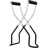 Rainspire Canning Jar Lifter, Canning Tongs Jar Lifter, Canning Tools, Canning Supplies for Home Kitchen, Stainless Steel, Bl