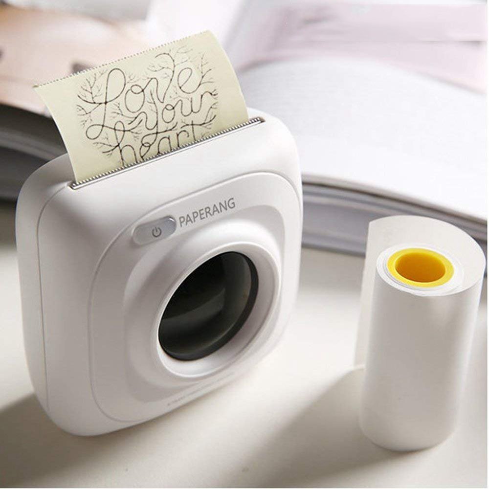 Docamor Portable MINI Pocket Printer Paper Photo Printer Wireless Bluetooth Connection