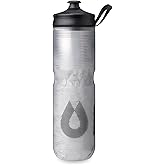 HydraPak | Polar Bottle - Polar Sport Insulated Water Bottle - BPA-Free, Sport & Bike Squeeze Bottle with Handle (Pulse White, 700ml / 24oz)