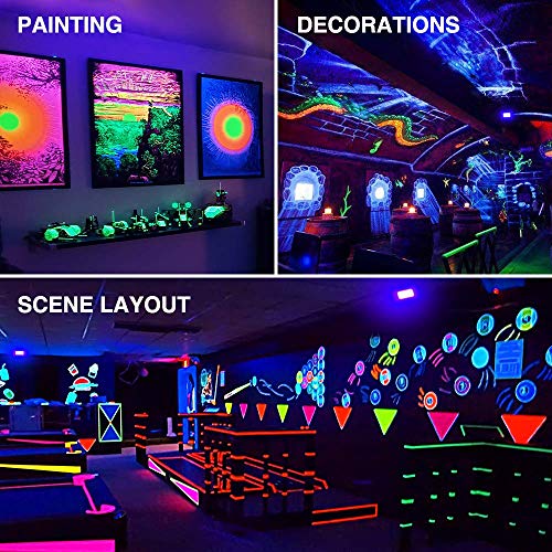 Onforu 2 Pack 50W LED Black Lights, Blacklight Flood Light with Plug