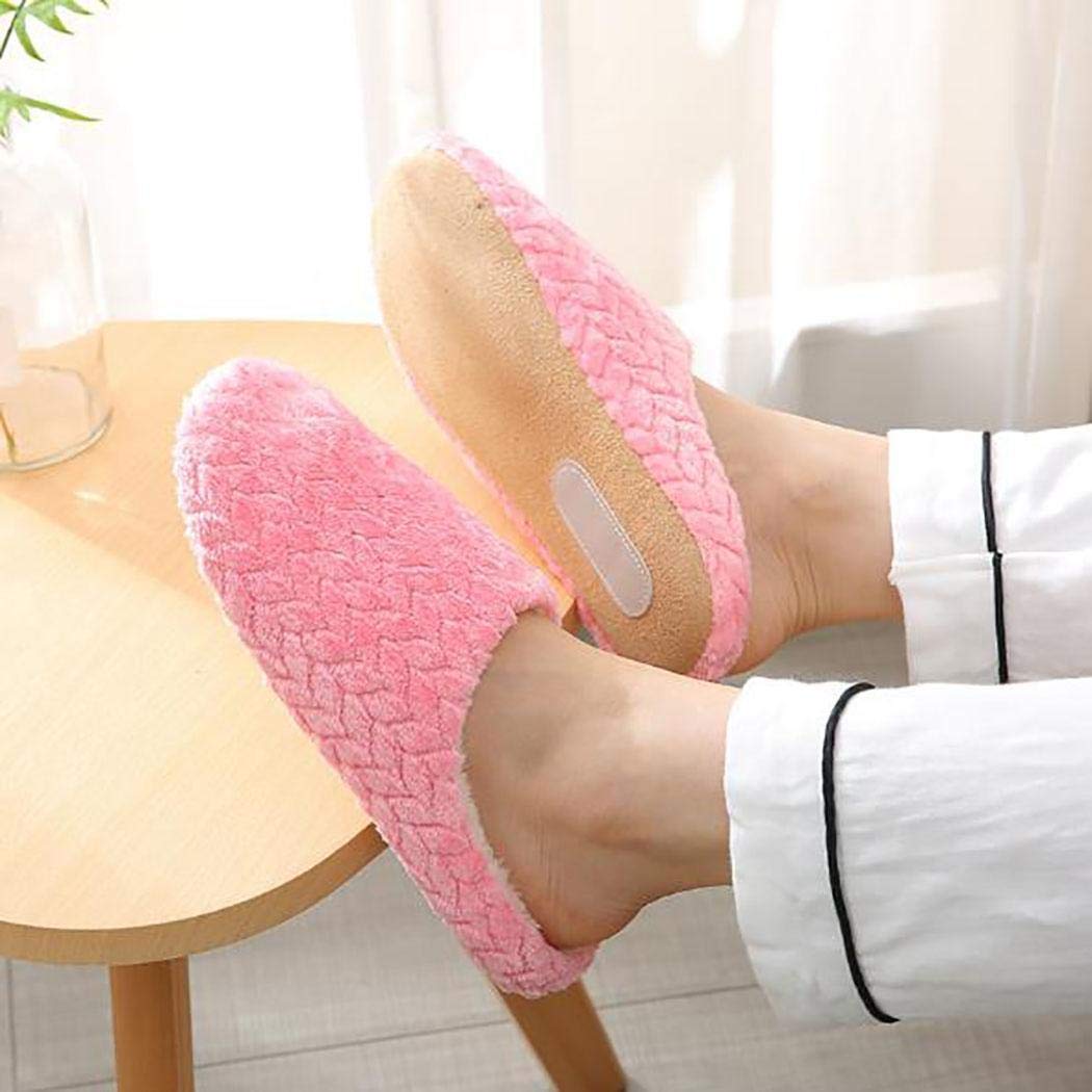 Haonike Zapatillas de algodón para el hogar Resistentes al Desgaste, Suaves, cálidas, Suaves y Unisex de Moda Zapatillas de Estar por casa