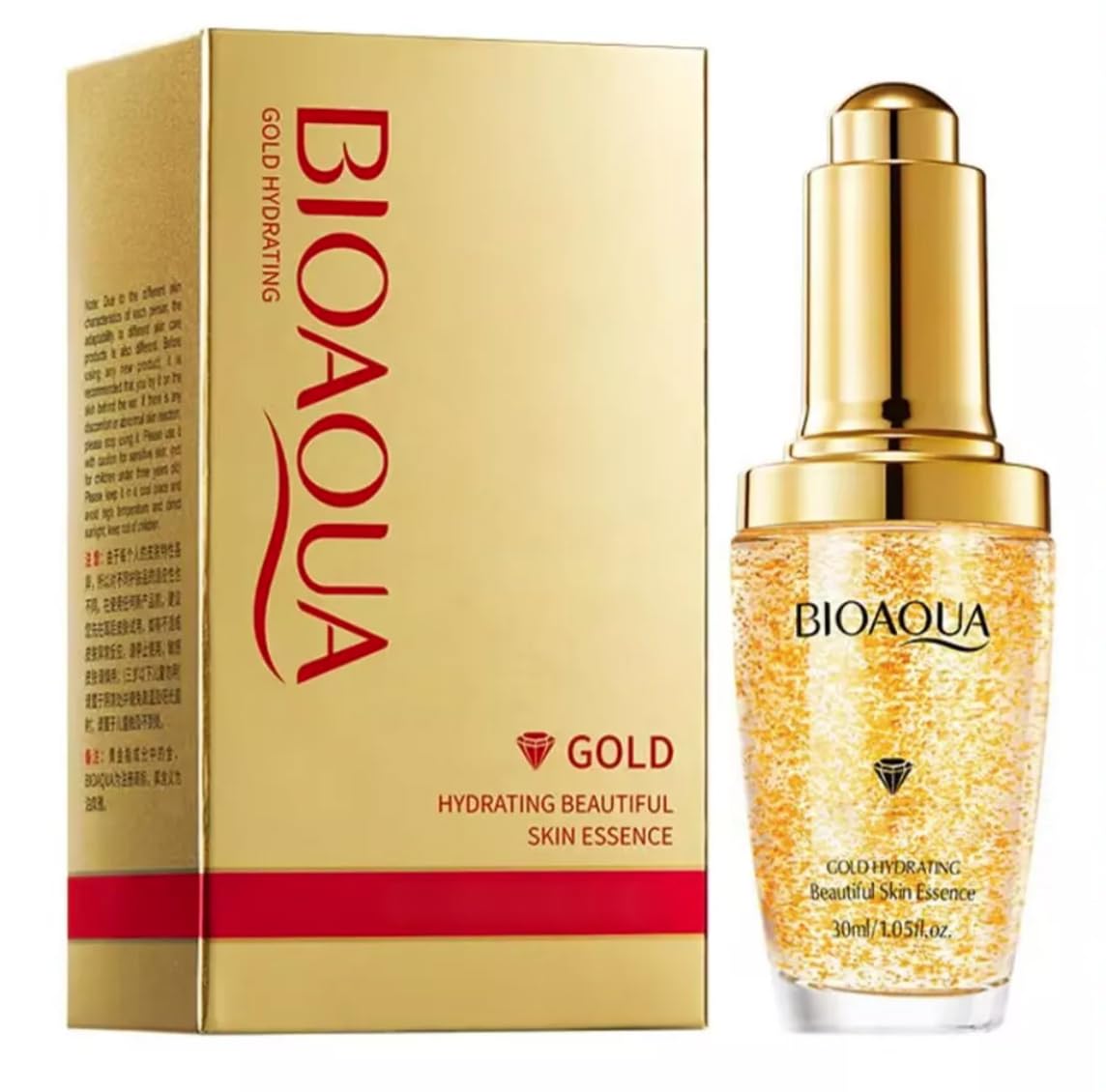 BIOAQUA 24K Gold Essence Collagen Skin Face Moisturizing Hyaluronic Acid Anti-Aging Mask Natural Extract