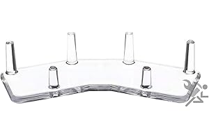 OnFireGuy 4.5" Paired 3-Peg Display Stand for Minerals Fossils and Geode Specimens, Qty: 1