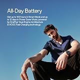 OnePlus Watch 2 Black Steel 32GB 100-Hour Battery Sapphire Health Fitness Wear view 4