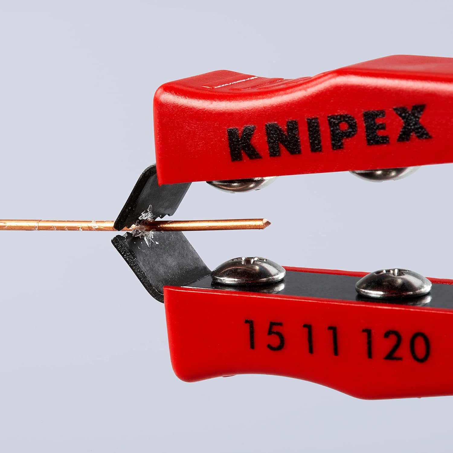 KNIPEX Lackabzieh-Pinzette schwarz lackiert mit Kunststoff-Hüllen 120 mm, 15 11 120 5