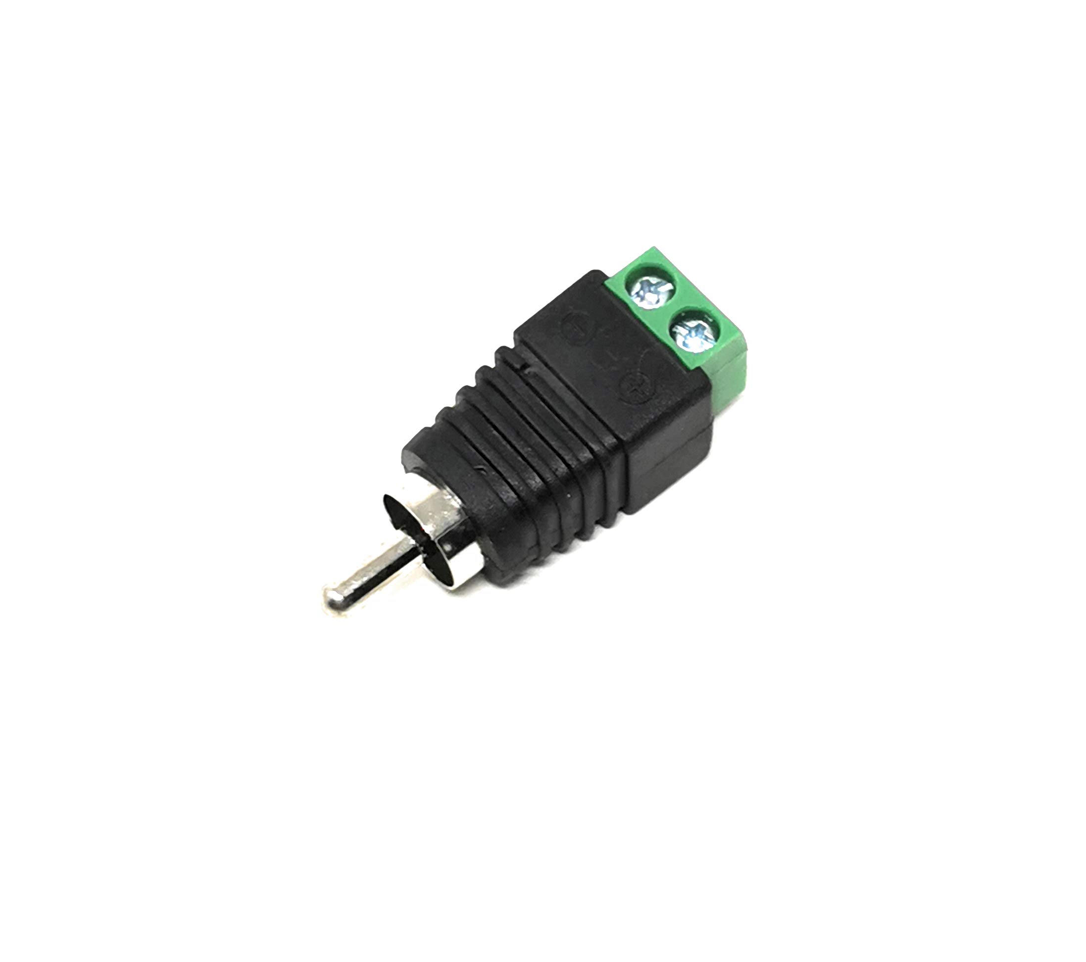 Maincore Phono RCA Male to AV 2 Screw Terminal Female Balun for CCTV/Speaker/Audio/Video (1pcs)