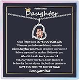 YBISNAIRE Daughter Gifts from Dad, I Love You Forever Daughter Necklace Gift from Dad Father to daughter Birthday Graduation Back to School Gifts for Christmas Valentines