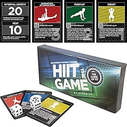 The HIIT Interval Workout Game by Stack 52. Designed by Military Fitness Expert. Video Instructions Included. Bodyweight Exercises, No Equipment Needed. Fun and Motivating Training Program.