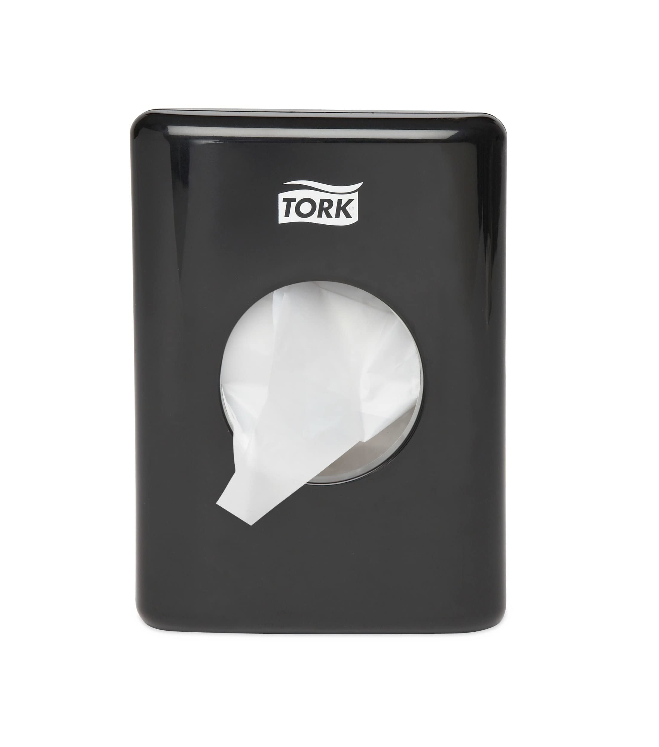 Tork 566008 Dispenser for Sanitary Bags/Elevation Design/Hygiene Bag Dispenser Compatible with Tork B5 Sanitary System/Black