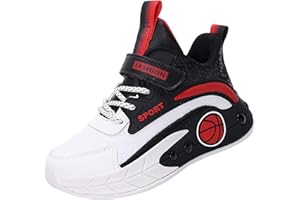 Boys Basketball Shoes Non-Slip Breathable Comfort Lace-Up Athletic Sneakers School Hiking Sports Running Shoes