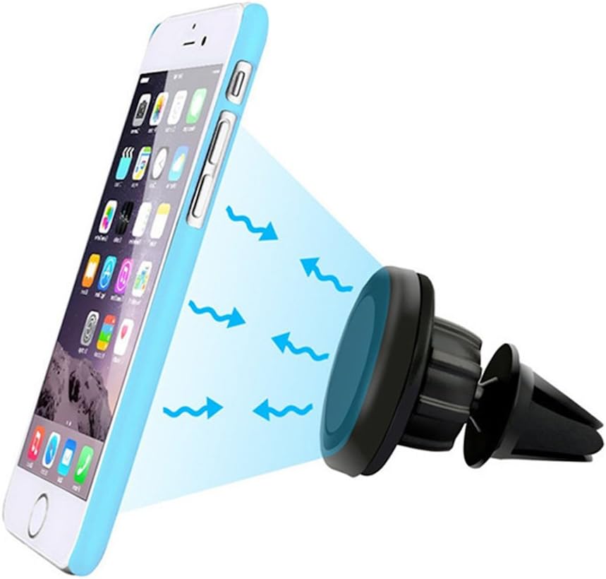 Demidel™ Car Mobile Holder/Mount Magnetic Air Vent Universal 360 Degree (Black)