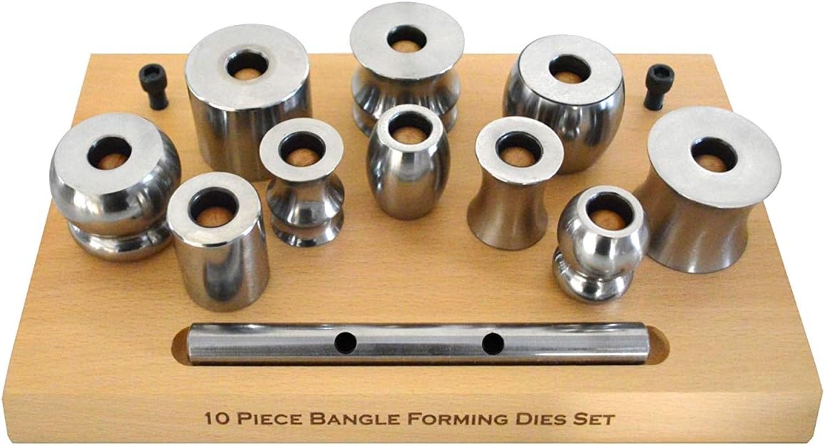 Bangle Forming die Set of 10 with Metal die holer BAN10